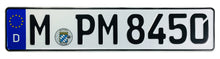 German Police License Plate