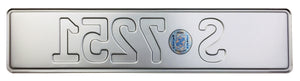 German Police License Plate