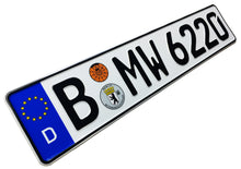European German License Plate compatible with BMW