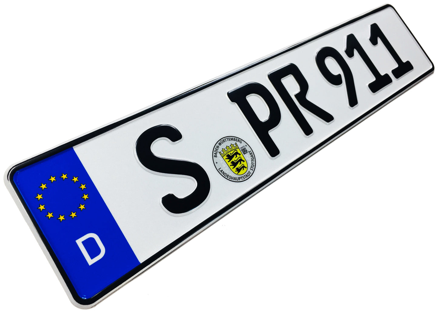Porsche 911 Front German License Plate