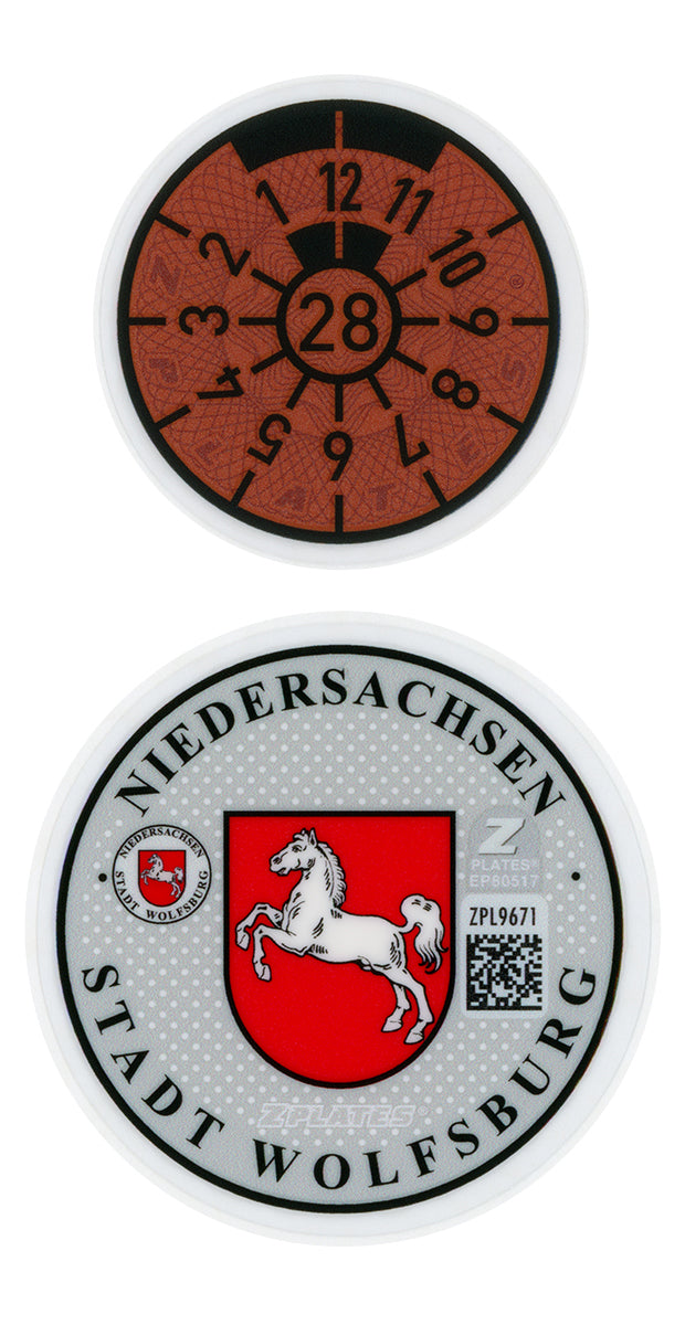 Wolfsburg Registration Seal (WOB)