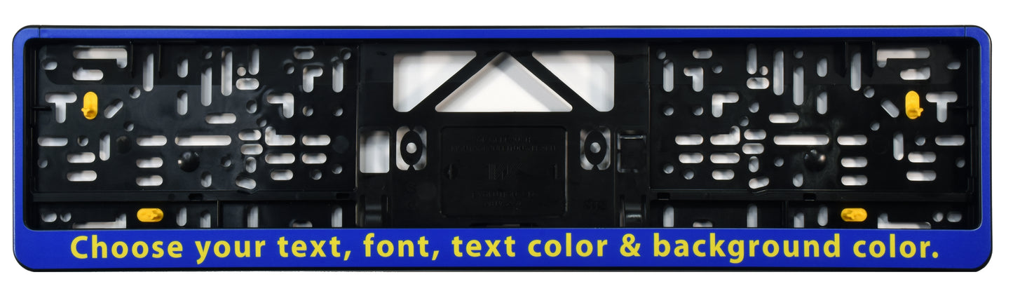 Custom European License Plate Frame - Standard