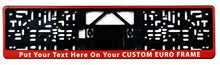 Custom European License Plate Frame - Premium