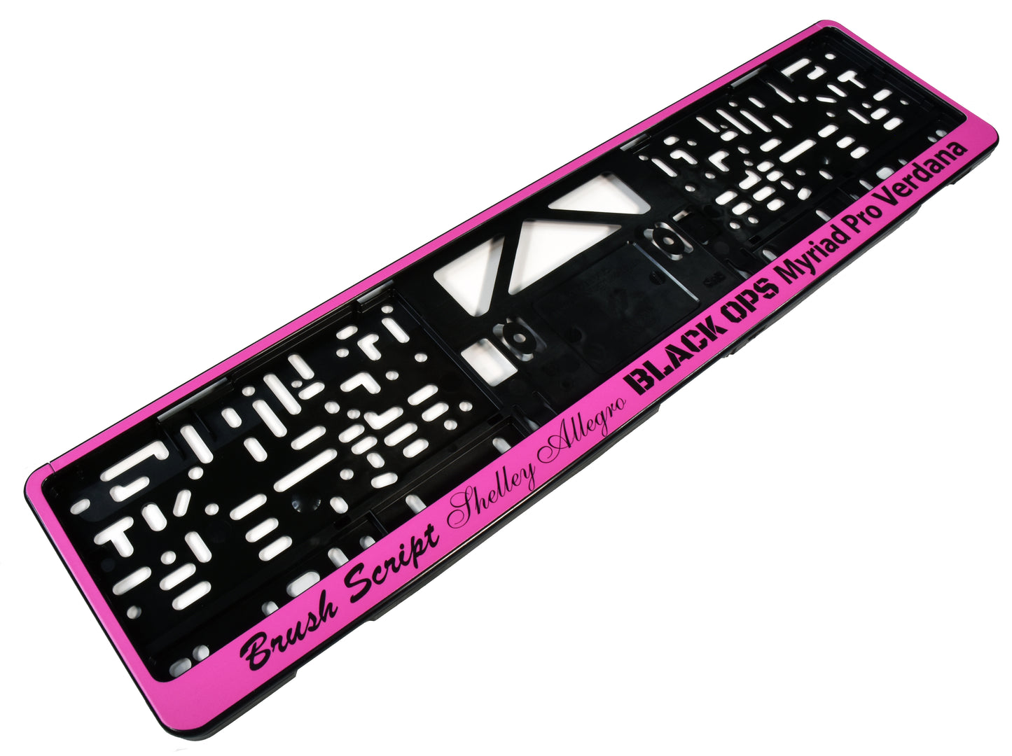 Custom European License Plate Frame - Standard