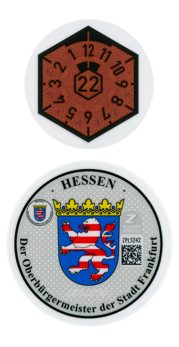 Frankfurt Registration Seal (F) – ZPlates.com