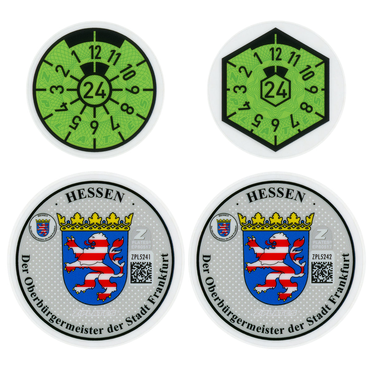 Frankfurt Germany - German License Plate Registration Seal
