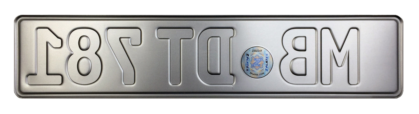European German License Plate