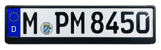 German Police License Plate