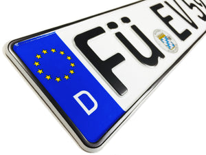 Fürth German License Plate (FÜ)