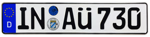 Audi Ingolstadt German License Plate