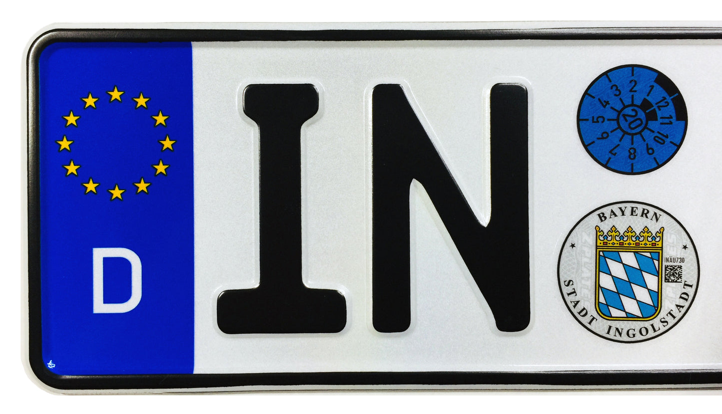 Audi Ingolstadt German License Plate