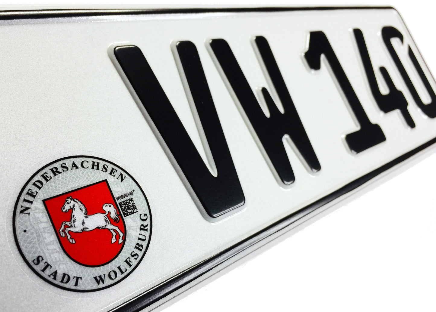 VW Wolfsburg German License Plate