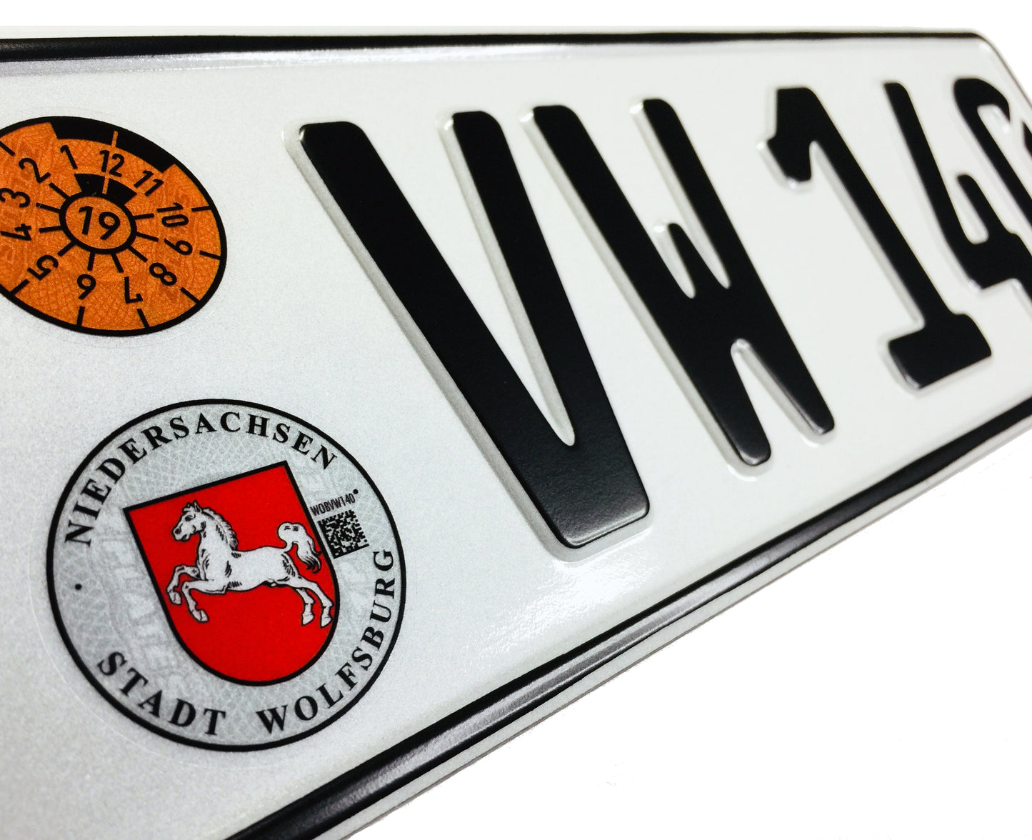 VW Wolfsburg German License Plate