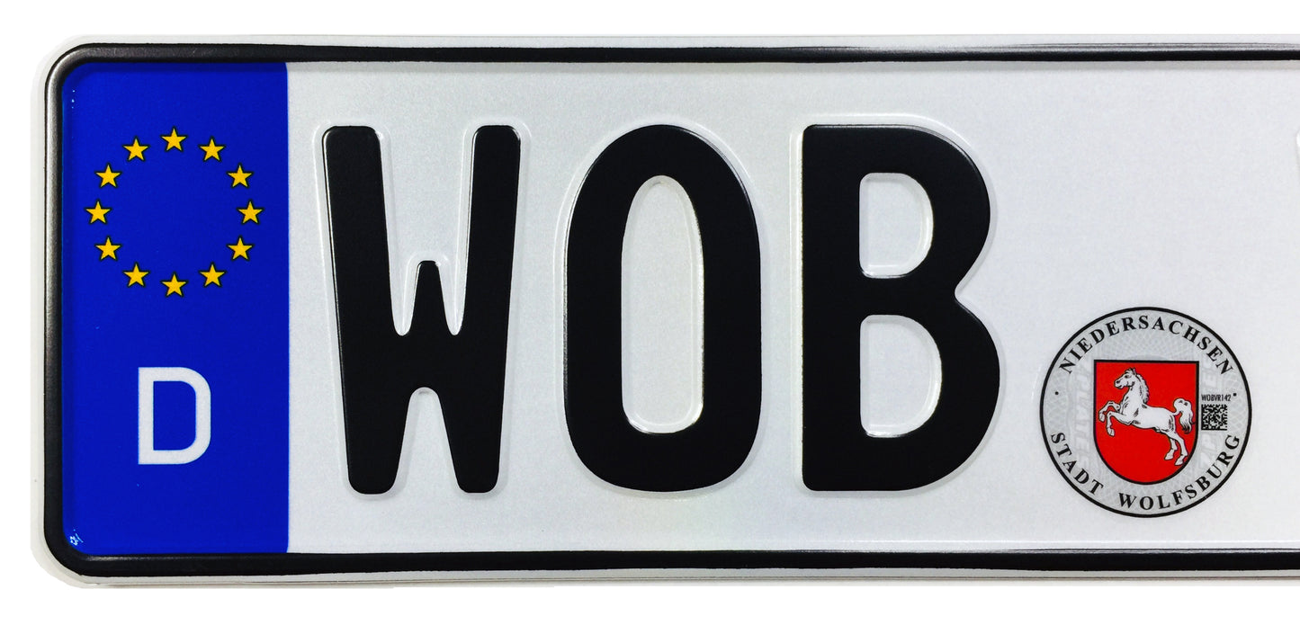 Wolfsburg German License Plate