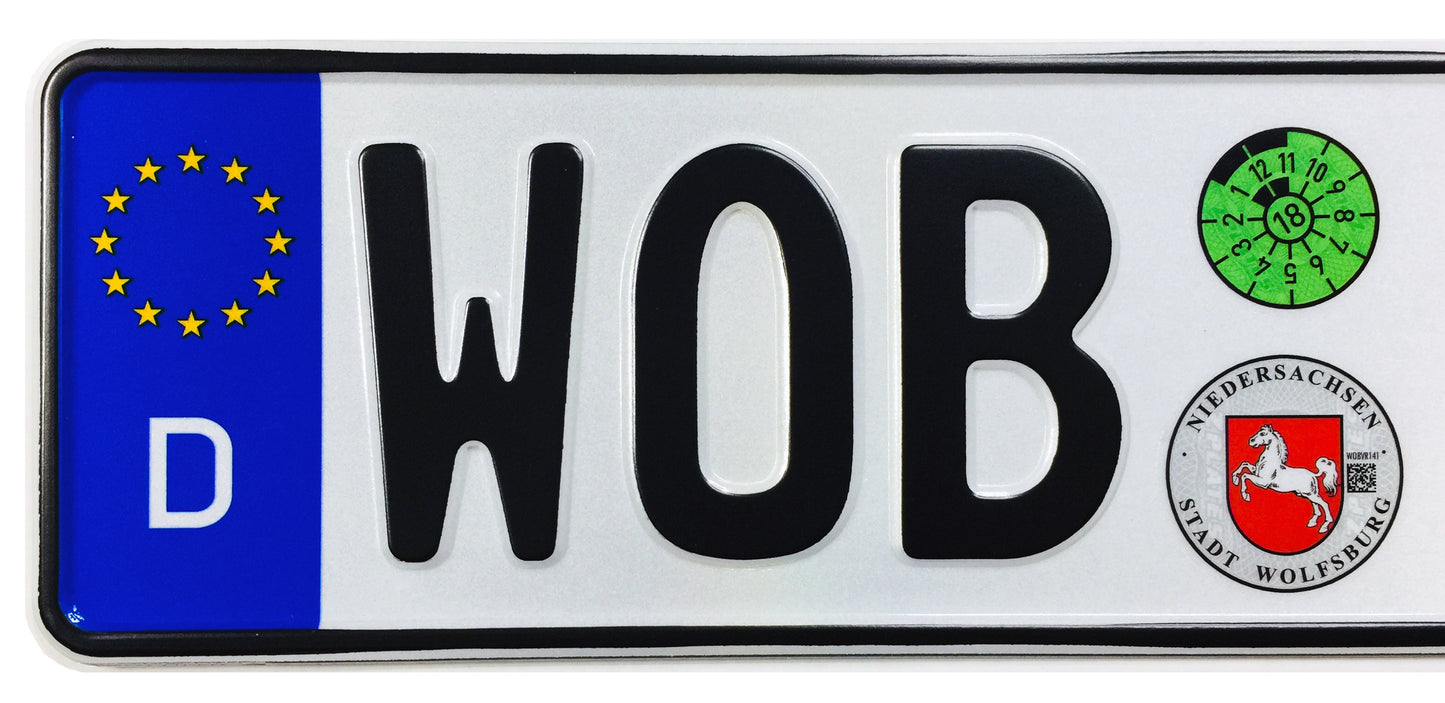 Wolfsburg German License Plate