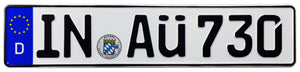 Audi Ingolstadt German License Plate