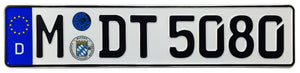 Munich German License Plate