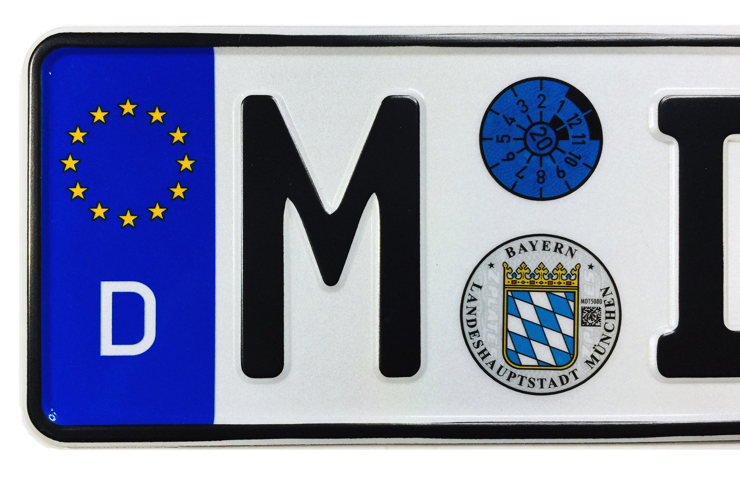 Munich German License Plate