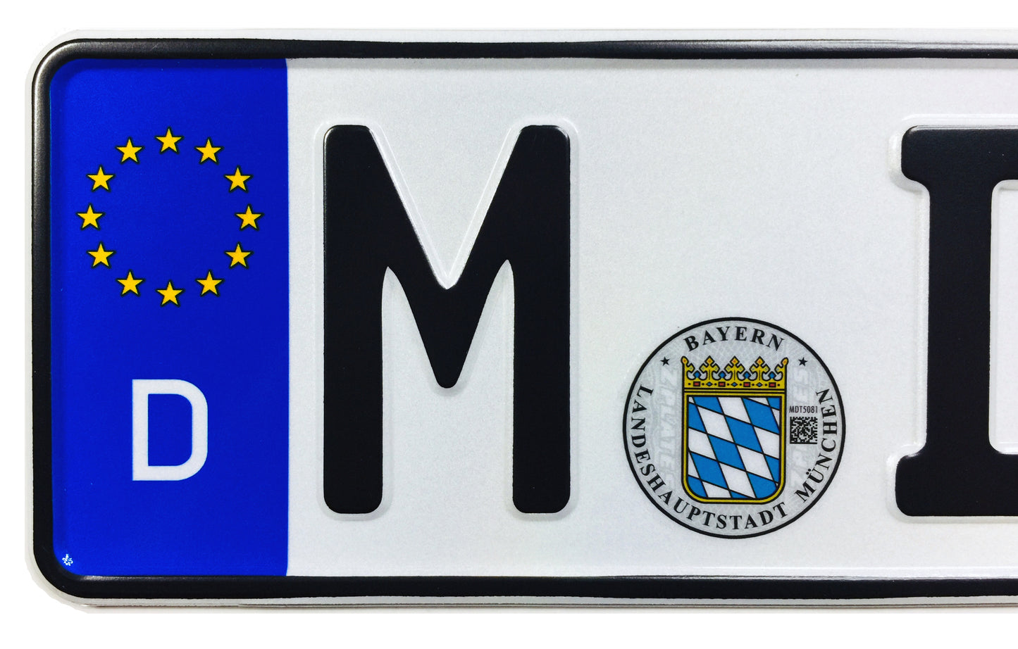 Munich German License Plate