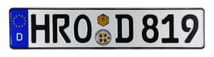 Rostock German License Plate