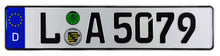 Leipzig German License Plate