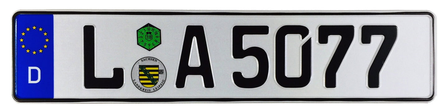 Leipzig German License Plate