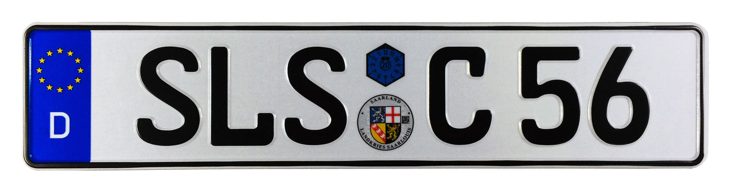 Saarlouis German License Plate –