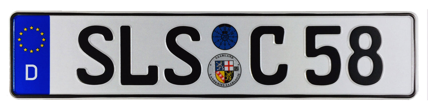 Saarlouis German License Plate