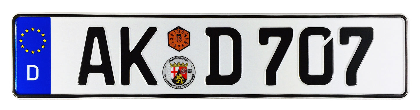 Altenkirchen German Euro License Plate