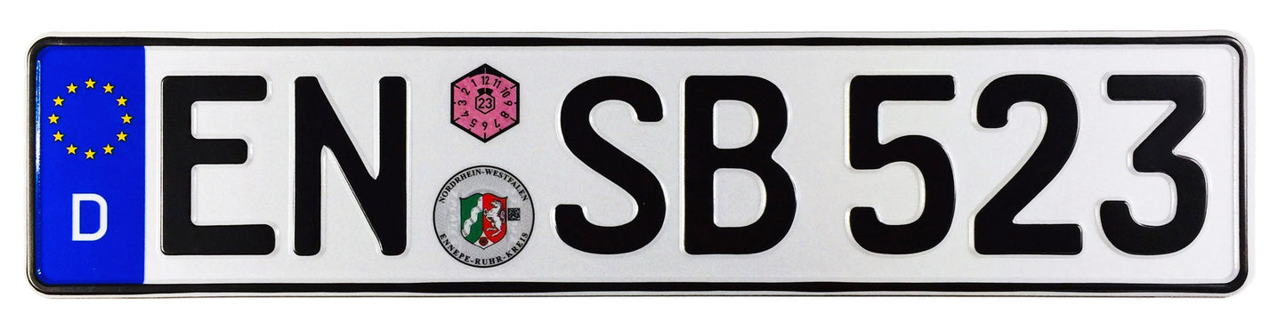 Ennepe-Ruhr-Kreis German Euro License Plate