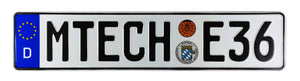 MTECH E36 German License Plate compatible with BMW