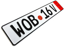 Wolfsburg Export German License Plate for VW