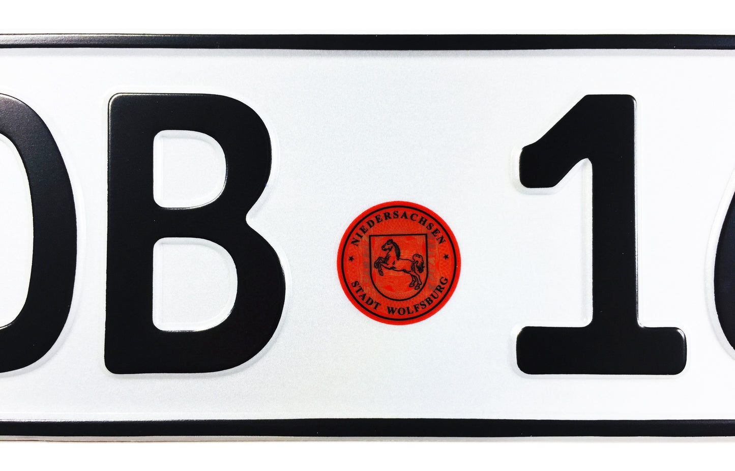Wolfsburg Export German License Plate for VW