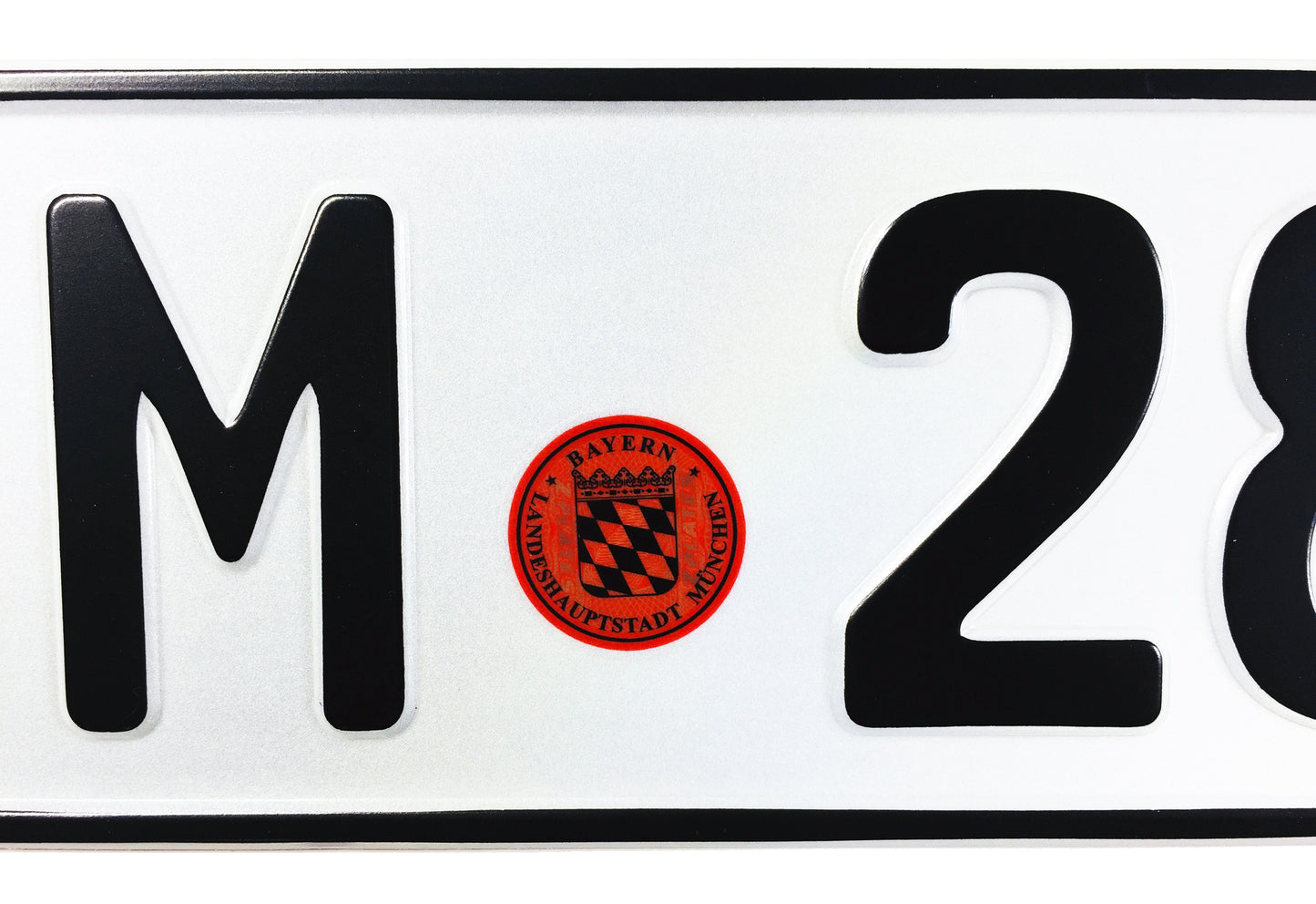 Munich Export German License Plate compatible with BMW