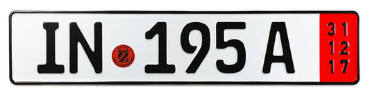 Ingolstadt Export German License Plate for Audi