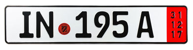 Ingolstadt Export German License Plate for Audi