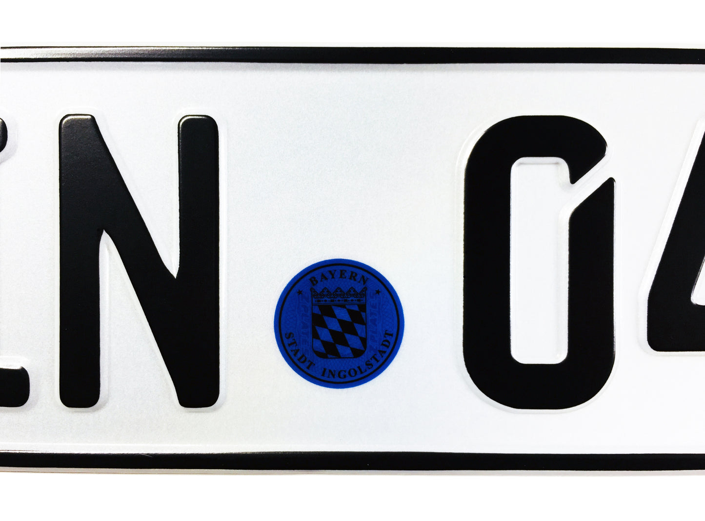 Ingolstadt Temporary German License Plate for Audi