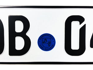 Wolfsburg Temporary German License Plate for VW