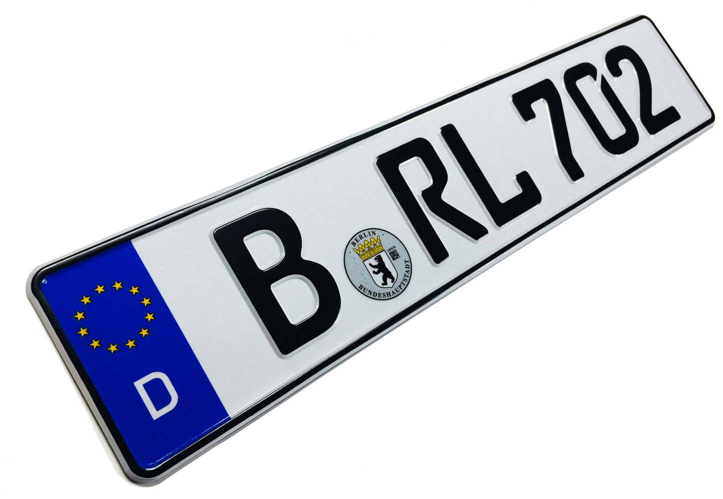 European German License Plate - Berlin
