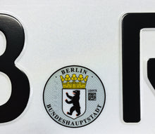 European German License Plate - Berlin