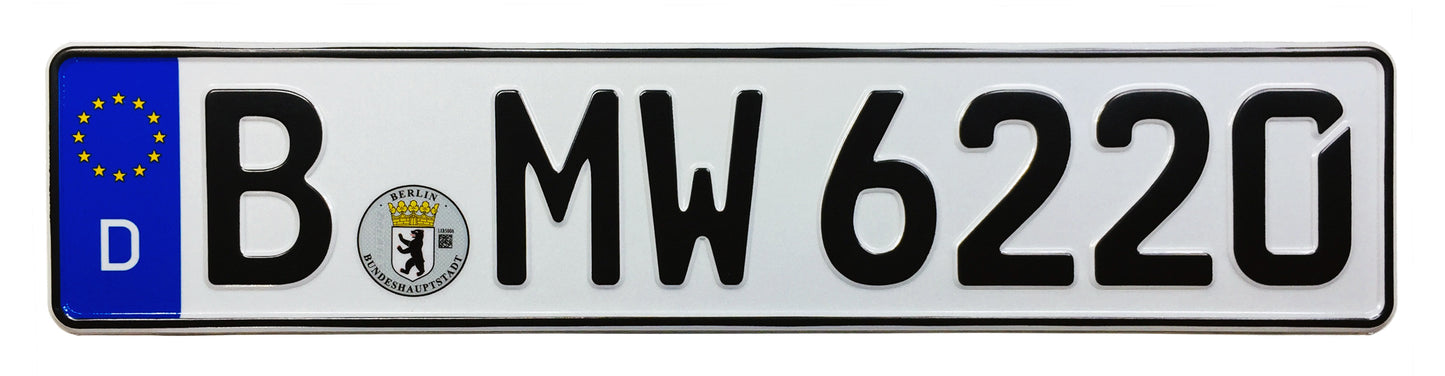 BMW Berlin German License Plate