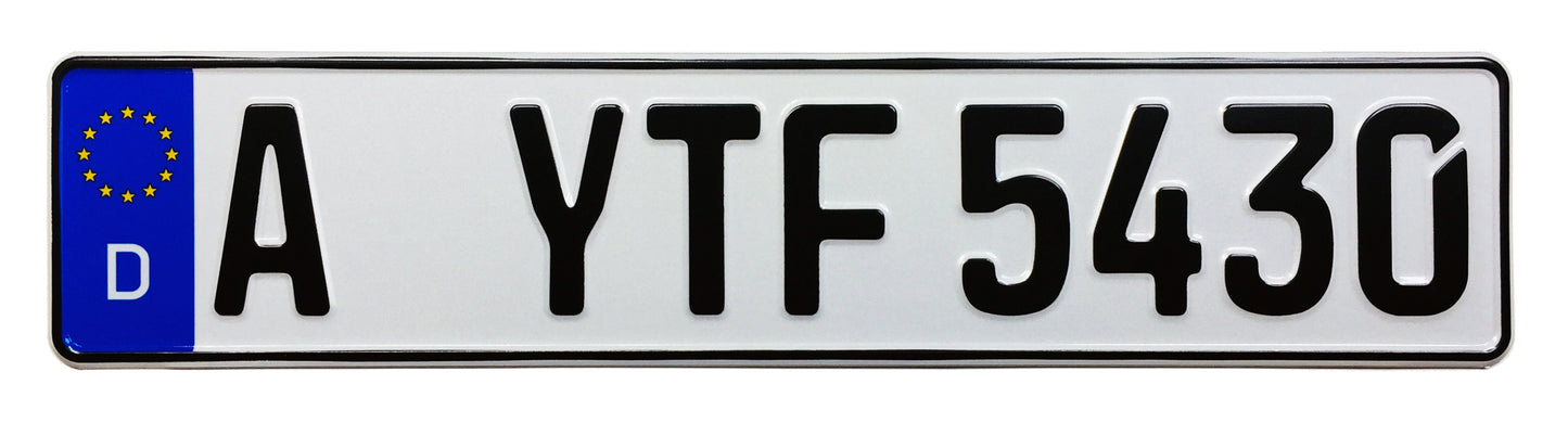 German License Plate