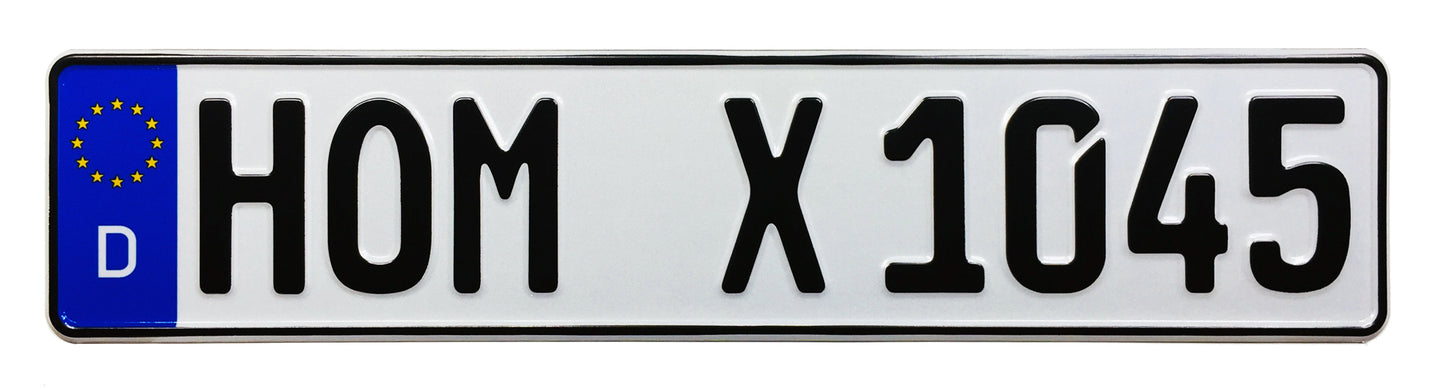 German License Plate