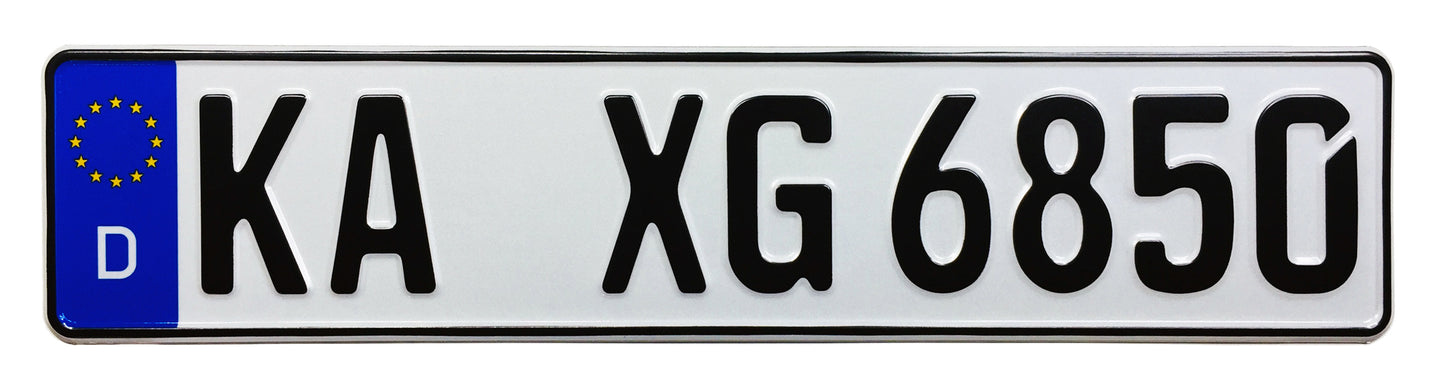German License Plate