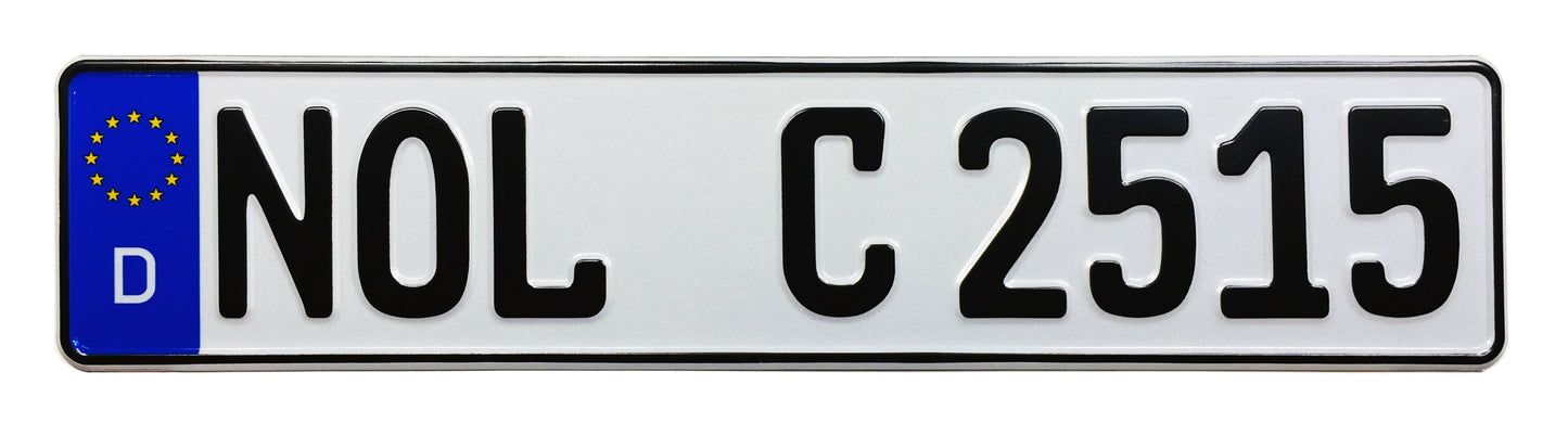 German License Plate