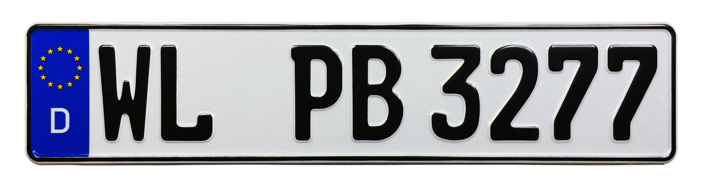 German License Plate