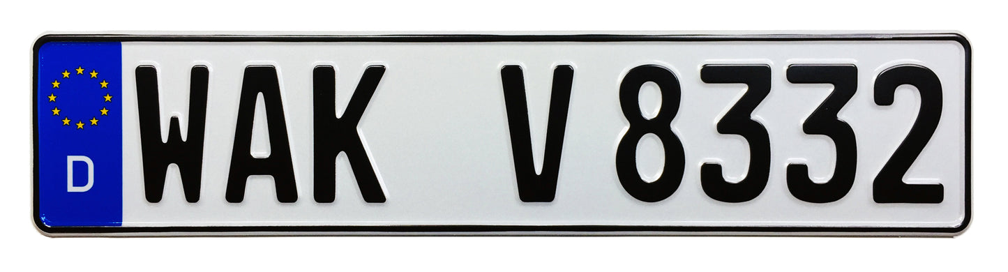 German License Plate