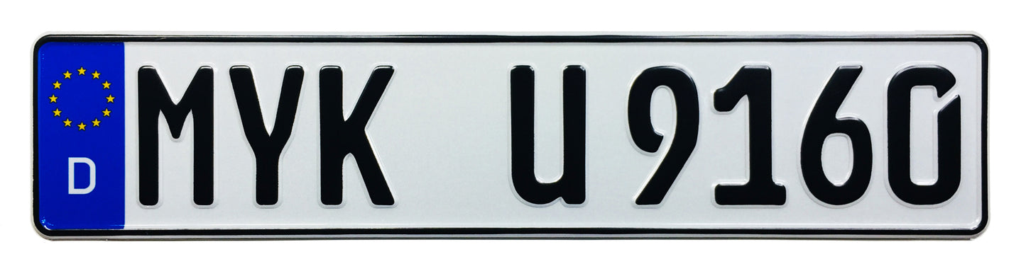German License Plate