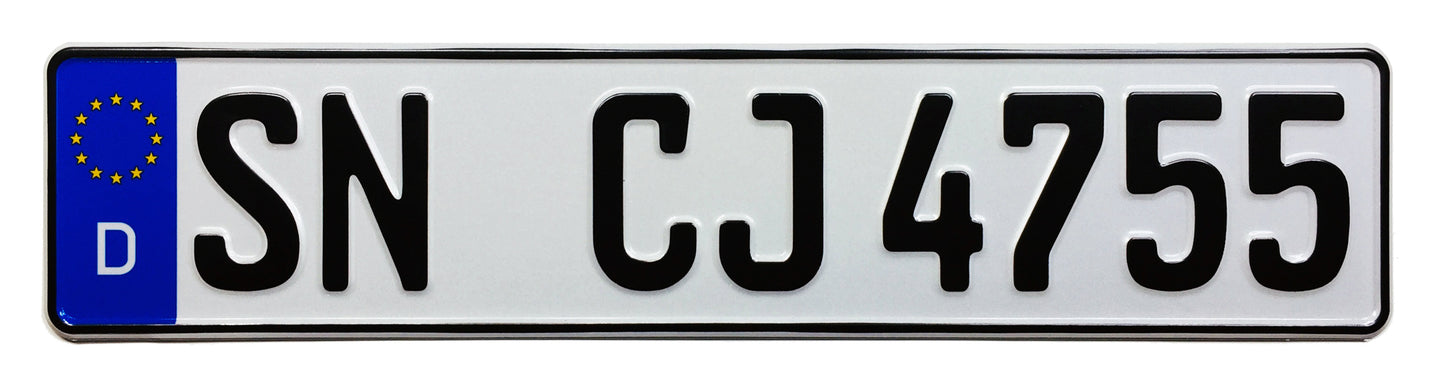 German License Plate