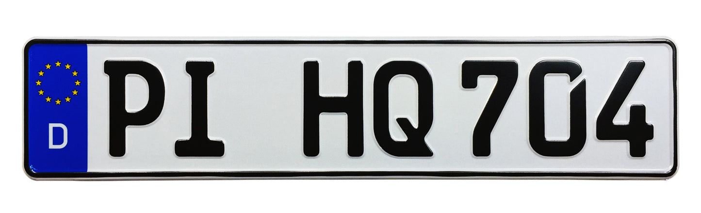 German License Plate